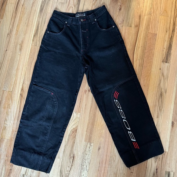 BOSS by I.G: Design - Black High Waisted/Straight Leg Jeans - Picture 1 of 7